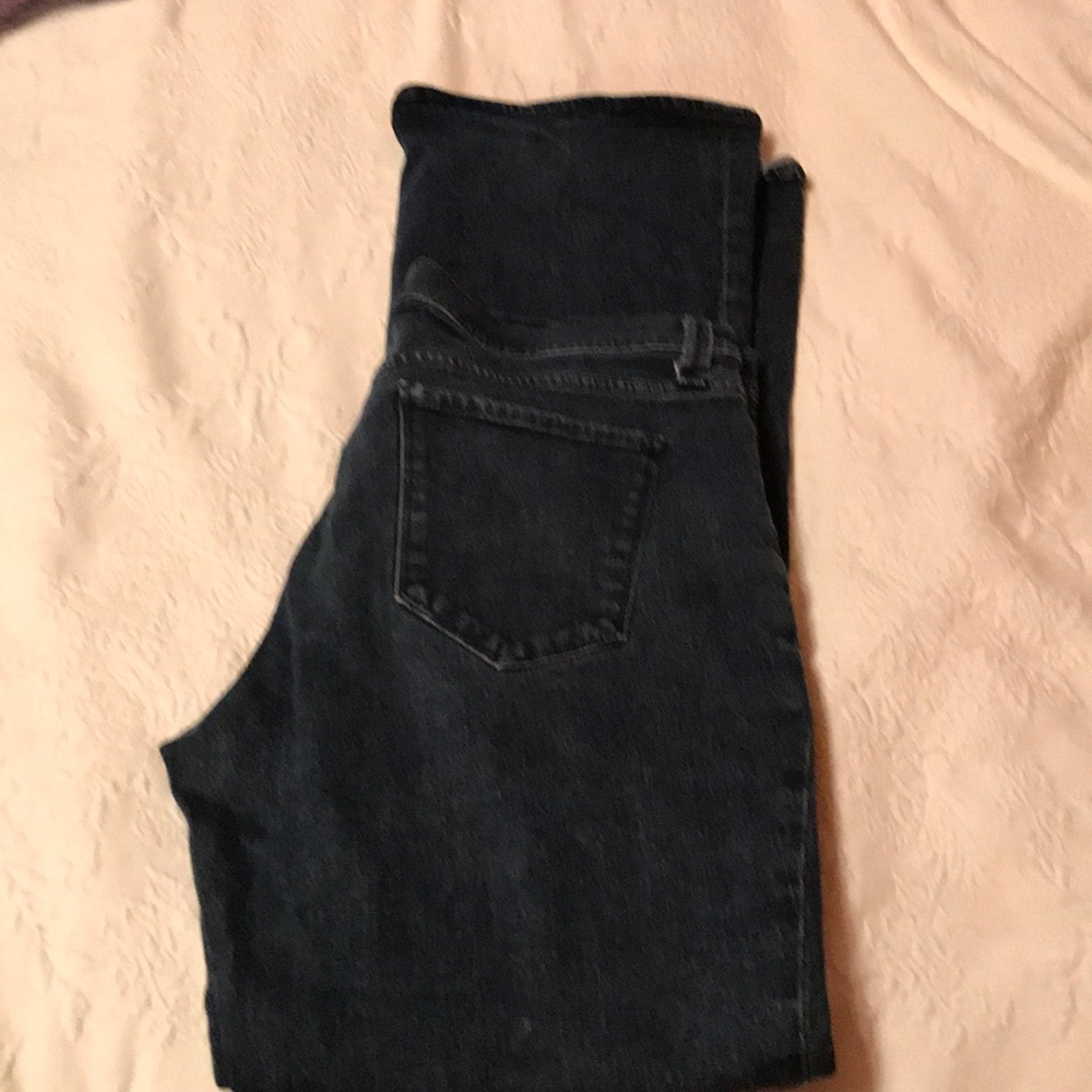 Dark wash flare fit jean